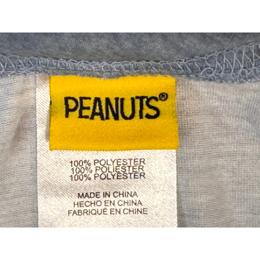 Peanuts Snoopy Happiness Is Sleeping In Blue Graphic T-Shirt Large PJammy - Picture 6 of 6